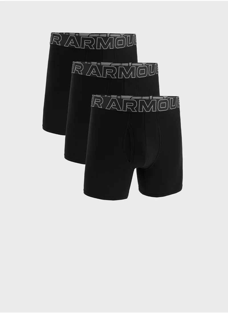 UNDER ARMOUR 3 Pack Performance Tech 6In Boxers
