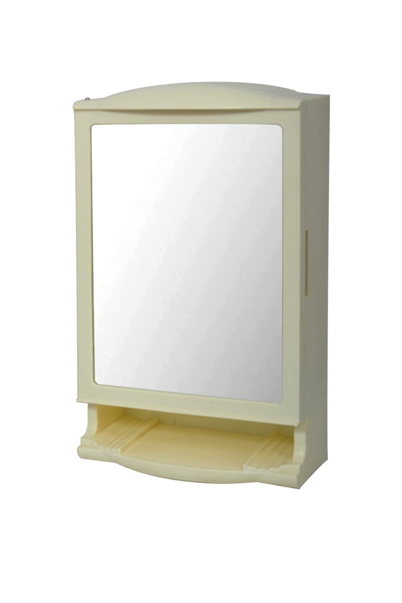 Urban Choice Urban Choice Grace Fine Ware Bathroom Cabinet with Mirror Wall Mounted Storage Cabinet with Magnetic Door 4 Inner Shelve Stylish HeavyDuty Plastic Cabinet for Storage Above Washbasin  - Image 5