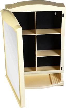 Urban Choice Urban Choice Grace Fine Ware Bathroom Cabinet with Mirror Wall Mounted Storage Cabinet with Magnetic Door 4 Inner Shelve Stylish HeavyDuty Plastic Cabinet for Storage Above Washbasin  - Image 4