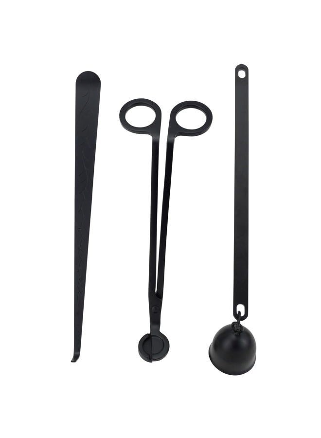 Viscacha Candlesnuffers Candle Accessory Set, Candle Gift Set with Candle Snuffer, Candle Cutter Wick Trimmers for Replacement Wicks Candle Lovers, Set of 2,Black - Image 1