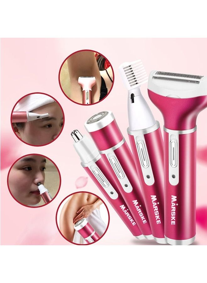 MARSKE Electric Razor for Women 4 in 1 Hair Trimmer Electric Shaver Bikini  Body Hair Removal for Face Legs and Underarm Nose Hair Eyebrow Body Sideburn - Image 4