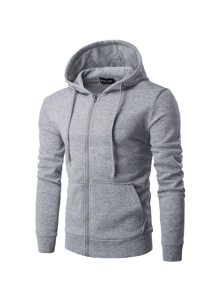 KUYING - Hooded Zipper Slim Fit Hoodie Sweatshirt - Image 1