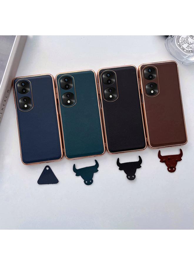 S-TOP Case For Honor 70 Pro Genuine Leather Xiaoya Series Nano Plating Phone Case - Image 5