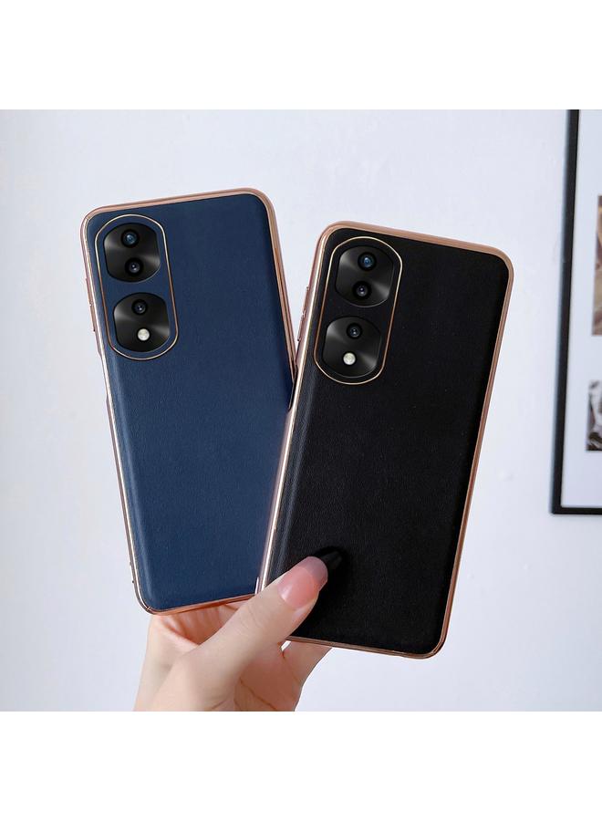 S-TOP Case For Honor 70 Pro Genuine Leather Xiaoya Series Nano Plating Phone Case - Image 4