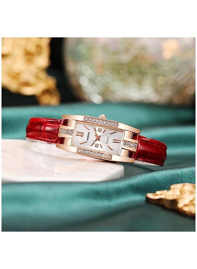 MODIYA Women's Casual PU Leather Analog Watch - Image 2