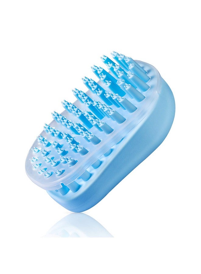 Pet Bath Massage Brush - Grooming Comb with Soft Silicone Bristles for Shampoo and Massage Dogs & Cats with Short or Long Hair - Image 1