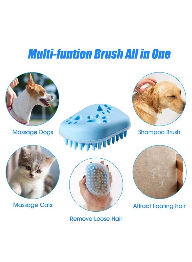 Pet Bath Massage Brush - Grooming Comb with Soft Silicone Bristles for Shampoo and Massage Dogs & Cats with Short or Long Hair - Image 4
