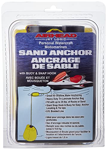 Airhead PWC Shallow Water Sand Anchor Yellow 85 x 6 x 4 Length x Width x Height - Image 1