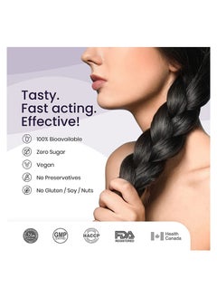 WELLBEING NUTRITION Healthy Hair With Plant Based Biotin Palmetto For Nutrition Growth 30 Strips  - Image 5