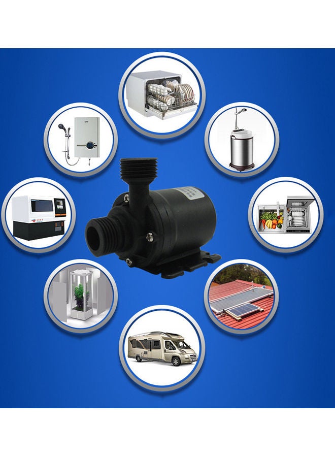 نيبمينينت مضخة مياه صغيرة غاطسة بدون مسفرات هادئة للغاية تعمل بالغمر بقوة 5 أمتار وسعة 800 لتر/ساعة ومضادة للماء أسود 10.0x9.5x7.0سم - Image 3