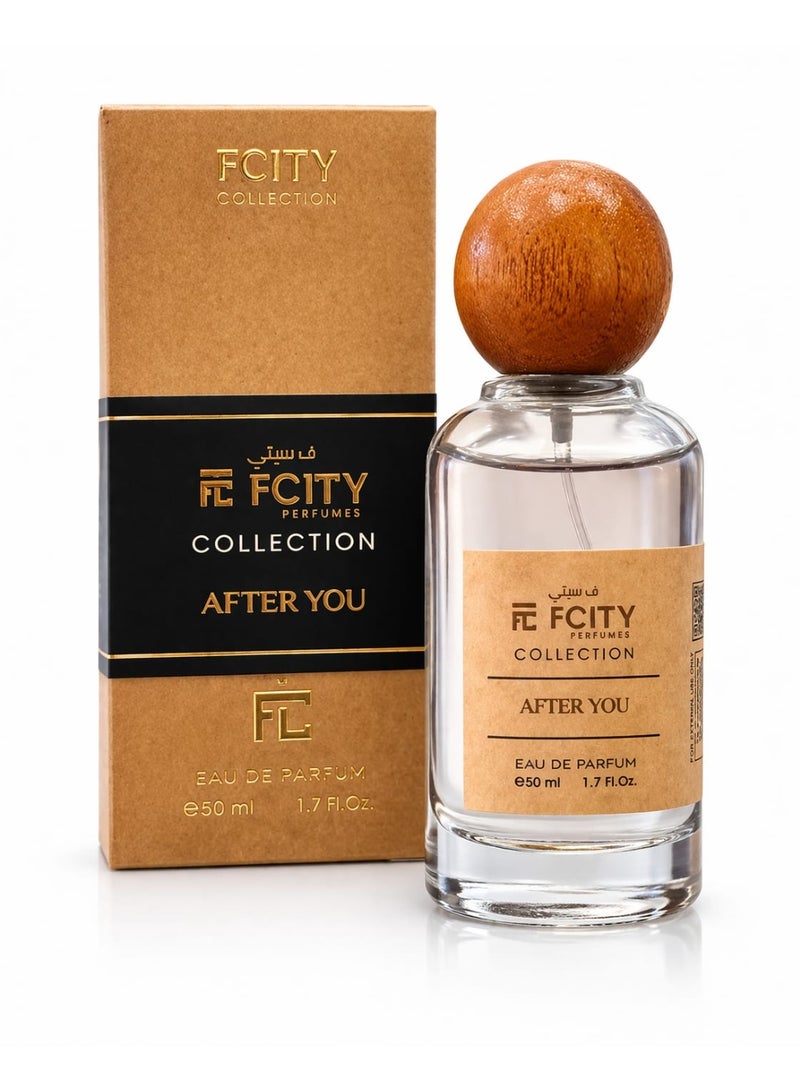 عطر FCITY After YOU للنساء 50 مل - عطر الفانيليا الحلو المسكي طويل الأمد - الكراميل والمسك البودرة والبنزوين الدافئ