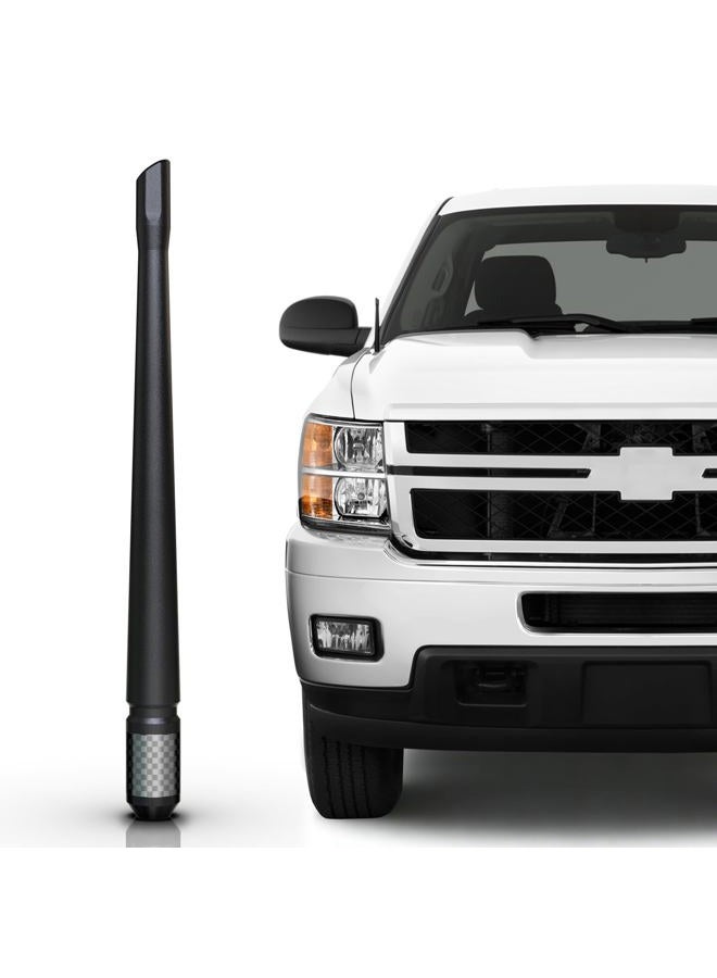 TEKK Carbon Fiber Short Antenna Compatible with Ford F250 Pickup Truck 2009-2026/7.9 Inches Premium Flexible Rubber/Designed for Enhance FM/AM Radio Signal Reception - Image 1