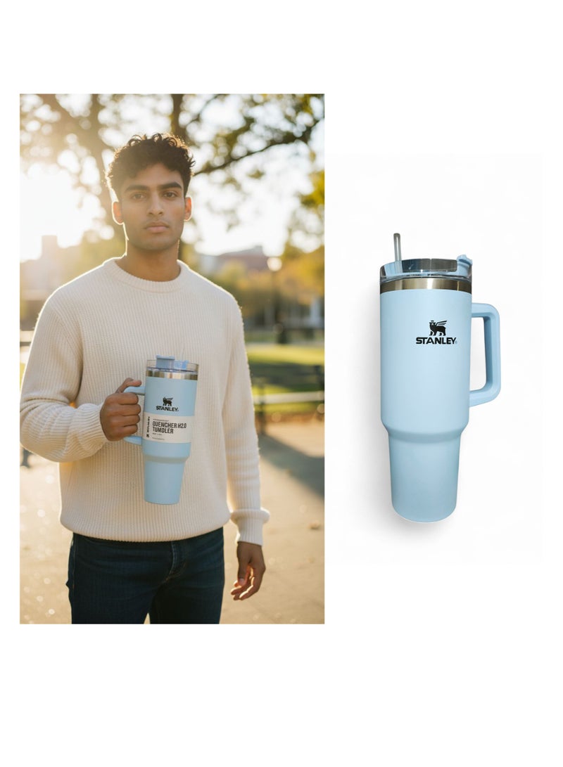 Stanley Quencher H2.0 FlowState Stainless Steel Vacuum Insulated Tumbler with Lid and Straw for Water or Coffee and Juices - Image 1