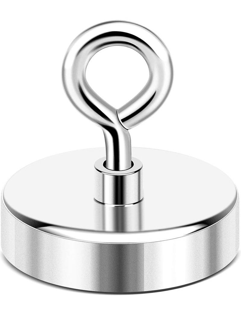 gogolove Super Strong Neodymium Fishing Magnets, 500 lbs 227 KG Pulling Force Rare Earth Magnet with Countersunk Hole Eye Bolt for Retrieving in River and Magnetic Fishing, Diameter 6cm - Image 2
