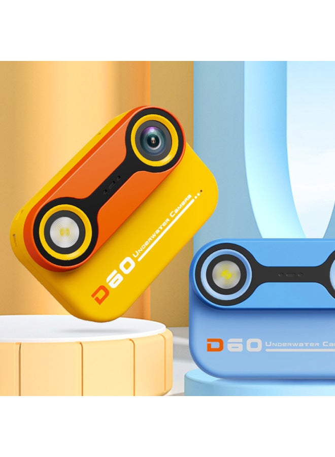 Kids Mini Camera D60 Waterproof Camera Underwater 3 Meters Diving Outdoor Swimming Photo Video Camera-Color:32G  - Image 2