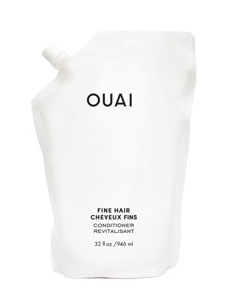 OUAI Fine Hair Conditioner Refill 946ml - Image 2