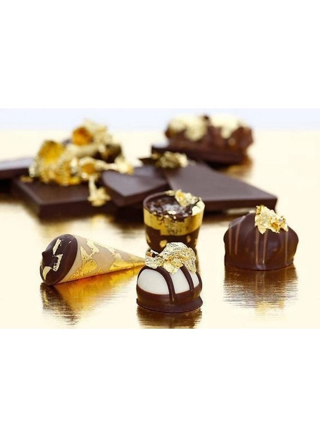 FGLC 24k Gold leaves king size 24k Gold Leaves Vark Varakh For Making Kaju katri Sweets Cakes Baking Chocolate Decoration, Jain Darasar,Anti Aging Spa,Serums & Beauty Art - Image 4