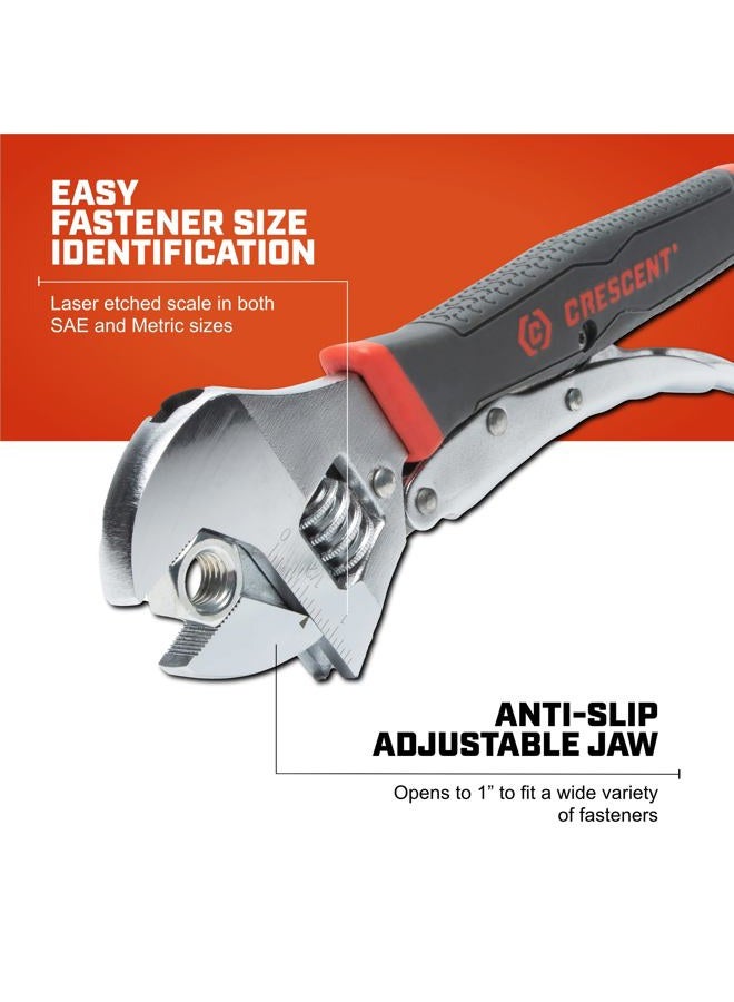 Crescent 10" Locking Adjustable Dual Material Wrench - ACL10VS - Image 3