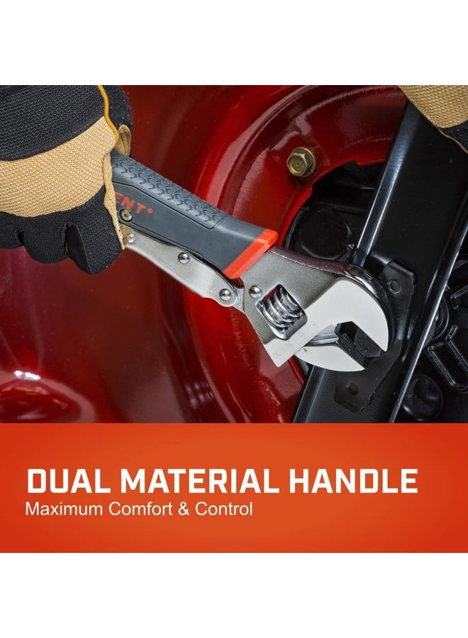 Crescent 10" Locking Adjustable Dual Material Wrench - ACL10VS - Image 2