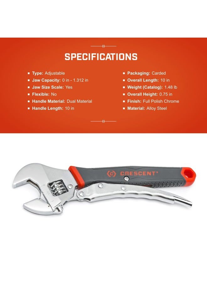 Crescent 10" Locking Adjustable Dual Material Wrench - ACL10VS - Image 5
