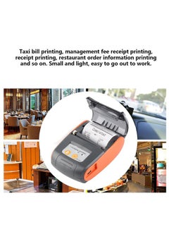 Thoraya Wireless Portable Receipt Printer Bluetooth Thermal Bill Printer 58 mm 110‑240 V(Orange, )  - Image 2