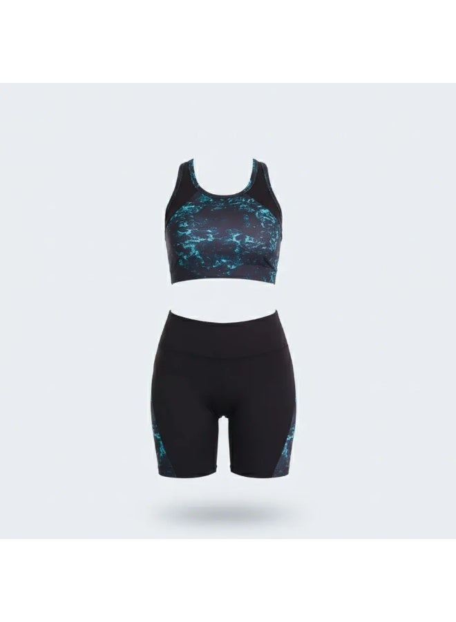Women 2 Piece Workout Set High Waist Gym Shorts with Sleeveless Sports Top – Yoga Fitness Sportswear Outfit - Image 5