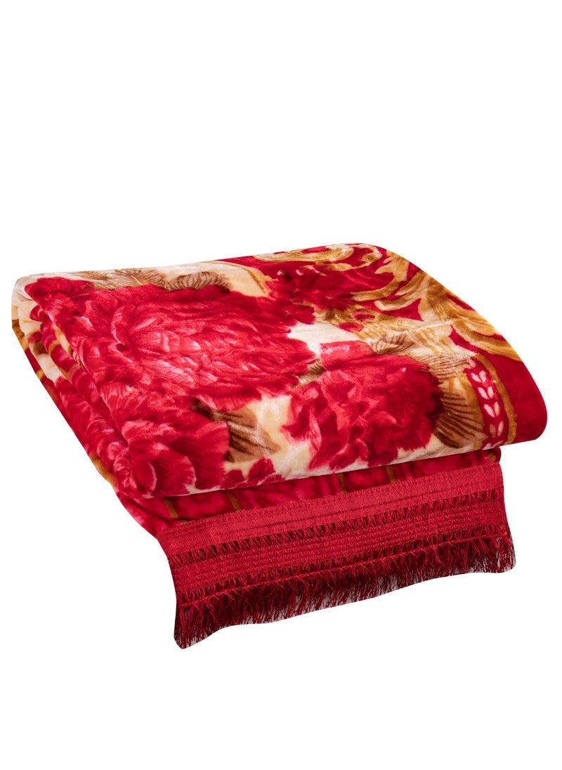 Stargold Blanket Set of 5 Pieces 220 x 240CM 2 Ply Premium Blanket With Bedspread Pillowcase And Neck Roll  - Image 2