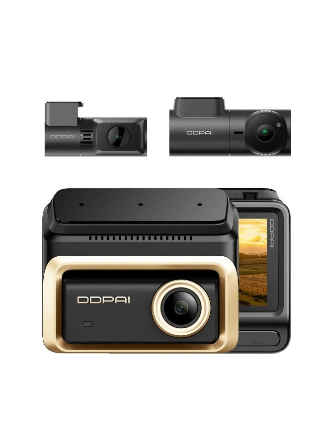DDPAi Z90 Master Dash Cam, 4K Front, 3K Interior, 4K Rear Cameras with GPS - Image 1