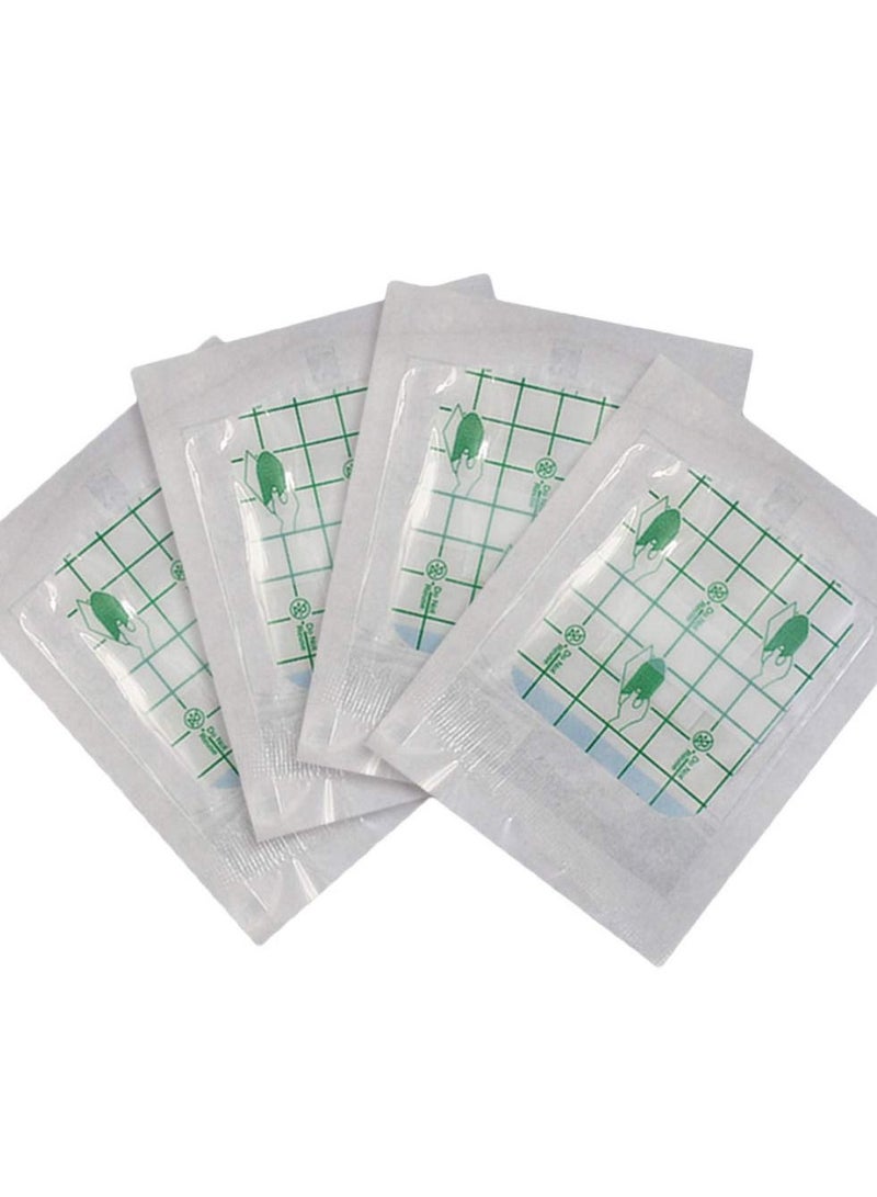 SYOSI Sterile Self Adhesive Waterproof Island Dressing, Breathable Waterproof Adhesive Non-Woven Wound Dressing Helps Prevent Infection for First Aid and Wound Care Transparent - Image 1