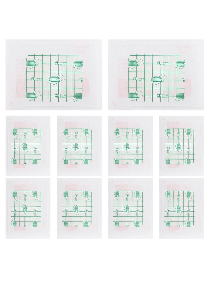 SYOSI Sterile Self Adhesive Waterproof Island Dressing, Breathable Waterproof Adhesive Non-Woven Wound Dressing Helps Prevent Infection for First Aid and Wound Care Transparent - Image 5