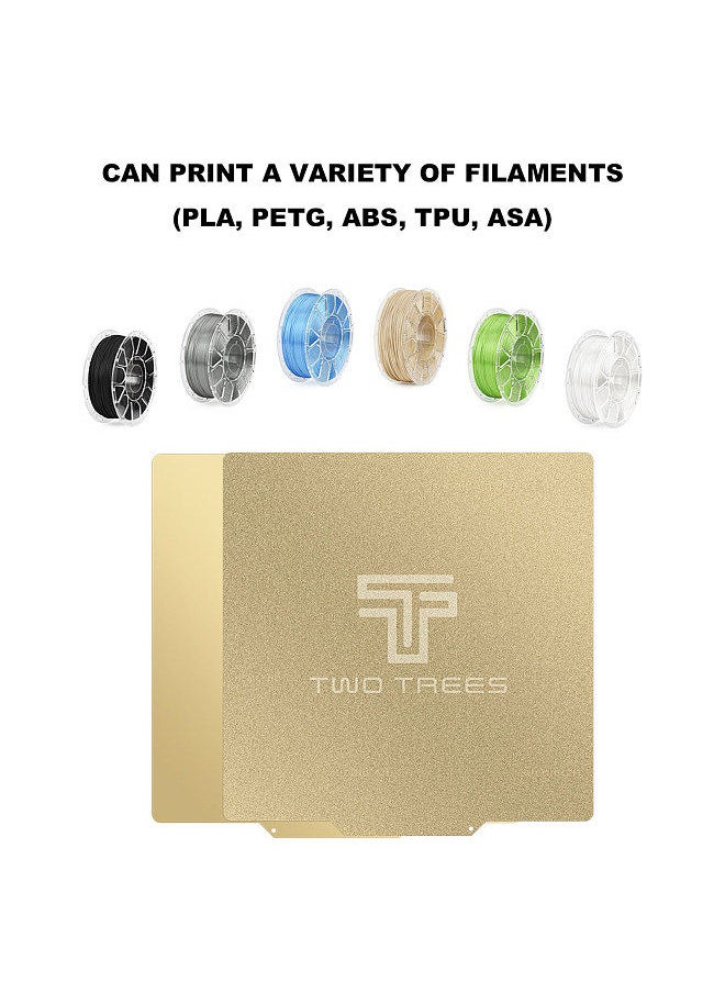 Two Trees - PEI Sheet Print Bed + Magnetic Sticker Flexible Removable Spring Steel Build Surface with Adhesive Backing 220*220mm - Image 1