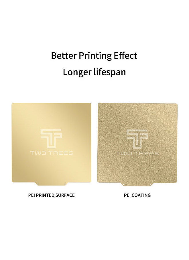 Two Trees - PEI Sheet Print Bed + Magnetic Sticker Flexible Removable Spring Steel Build Surface with Adhesive Backing 220*220mm - Image 1
