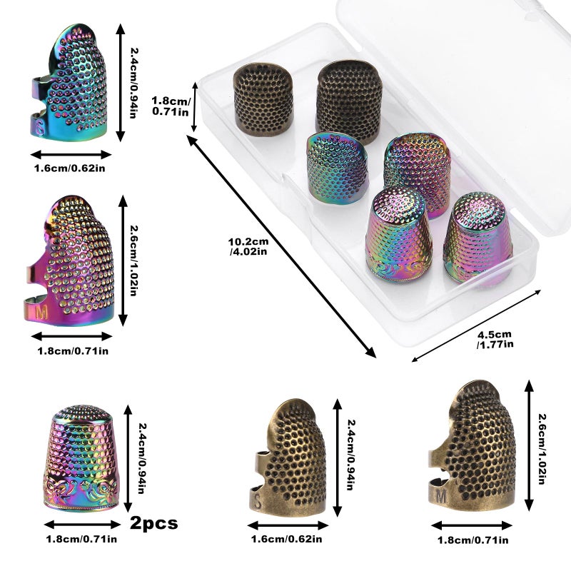 Zmaagg Thimbles For Hand Sewing  Sewing Thimble  Metal Thimbles For Hand Embroidery  Needlework  Hand Sewing Craft - Image 2