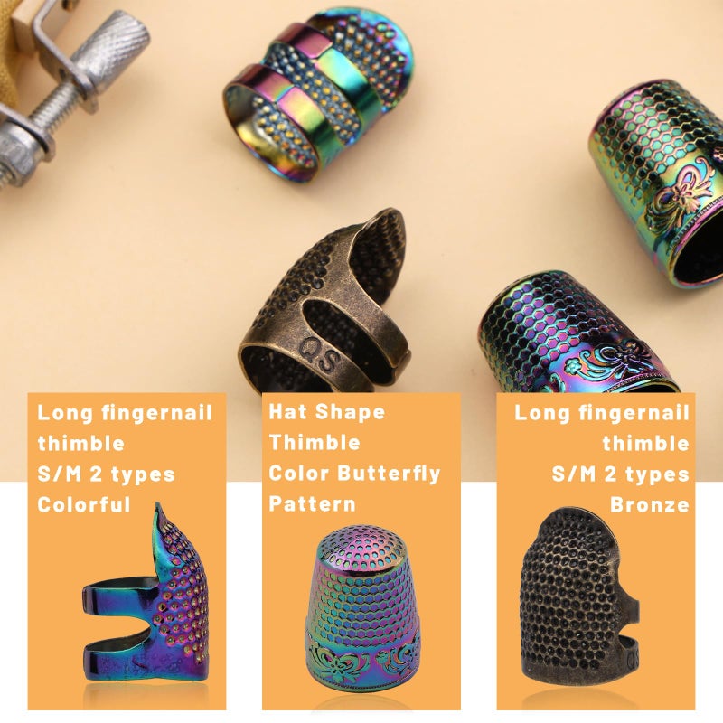 Zmaagg Thimbles For Hand Sewing  Sewing Thimble  Metal Thimbles For Hand Embroidery  Needlework  Hand Sewing Craft - Image 3