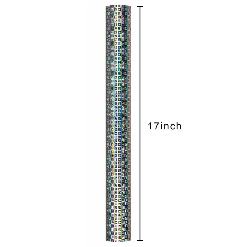 Merture 17 In X 32.8 Ft (46.5 sq.ft.) Holographic Wrapping Paper Roll, Silver Blocks Gift Wrap with Animals for Wedding, Birthday, Christmas, Mother's Day, Bridal Shower, Easter - Image 3