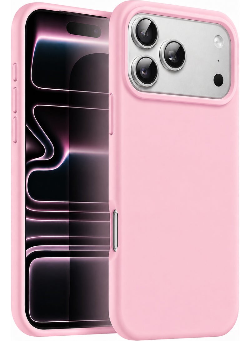 Liquid Silicone Protective Case Compatible with iPhone 17 Pro 6.3-Inch, Slim Matte Back Cover, Silky Soft Touch, Shockproof Design, Anti-Fingerprint with Microfiber Lining - Image 1