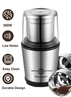 Tornado Keratiner Adjustable Electric Coffee Grinder, Spice Grinder,Coffee Bean Grinder, Espresso Grinder with 1Removable Stainless Steel Bowl  - Image 2