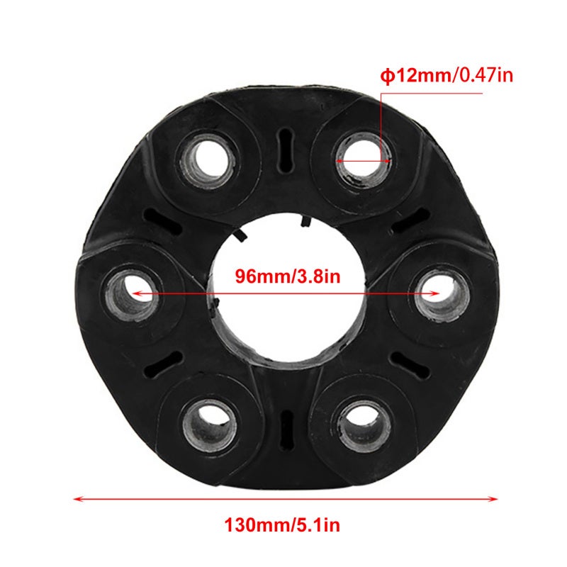 Driveshaft Coupling: 26117511454 26111209168 Anti-Rust Corrosion Resistant - Rigid Wearable Durable Flex Joint Disc for E46 E36 E39 E34 X5 Z3 Z4 - Image 2