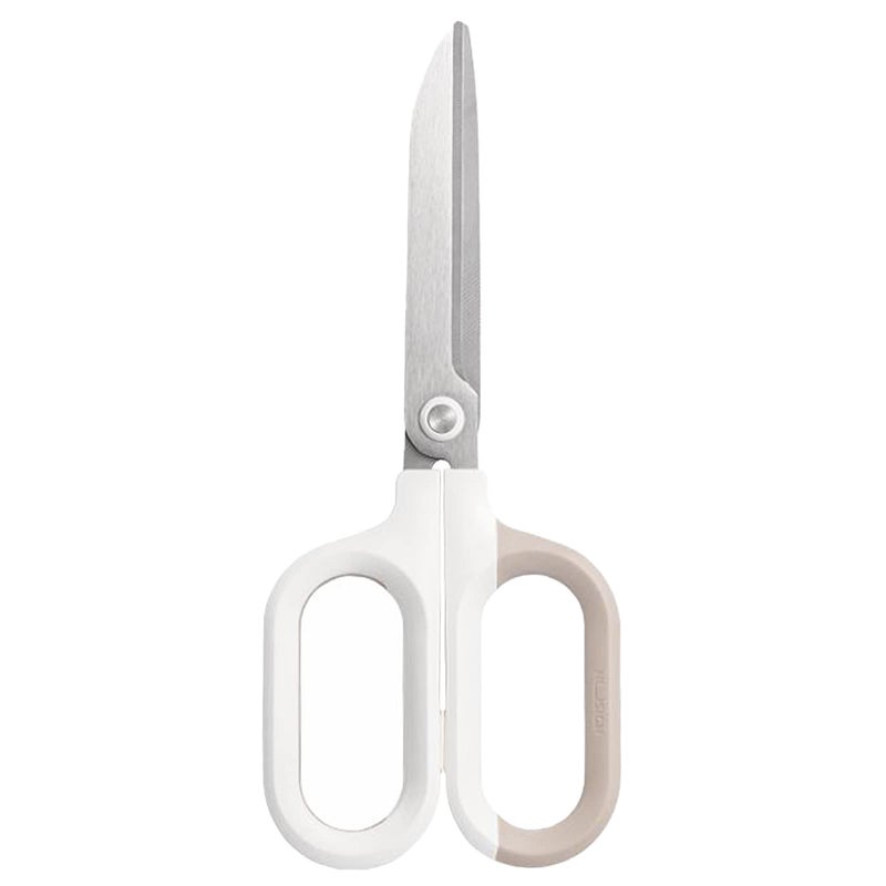 EZWORK Multipurpose Scissors, Comfort-Grip Handles Sharp Scissors for Office Home School Craft Sewing Fabric Supplies (7", White-1) - Image 1
