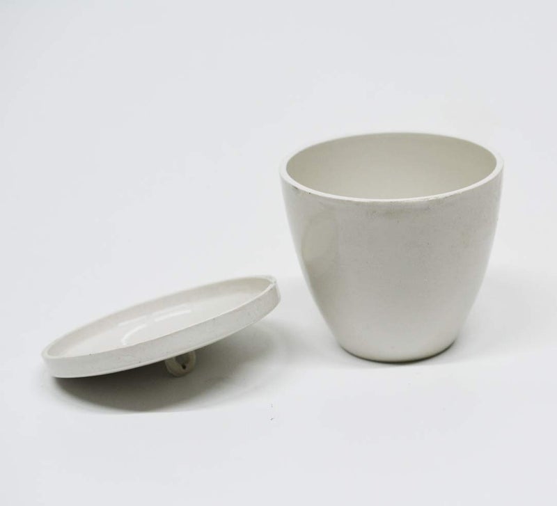 OTOOLWORLD Porcelain Crucible with Lid Cover Lab Crucible (20ml, 30ml, 40ml, 70ml, 100ml, 200ml, 300ml) (300ml) - Image 3