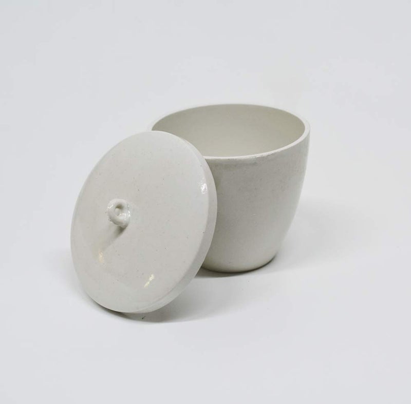 OTOOLWORLD Porcelain Crucible with Lid Cover Lab Crucible (20ml, 30ml, 40ml, 70ml, 100ml, 200ml, 300ml) (300ml) - Image 2