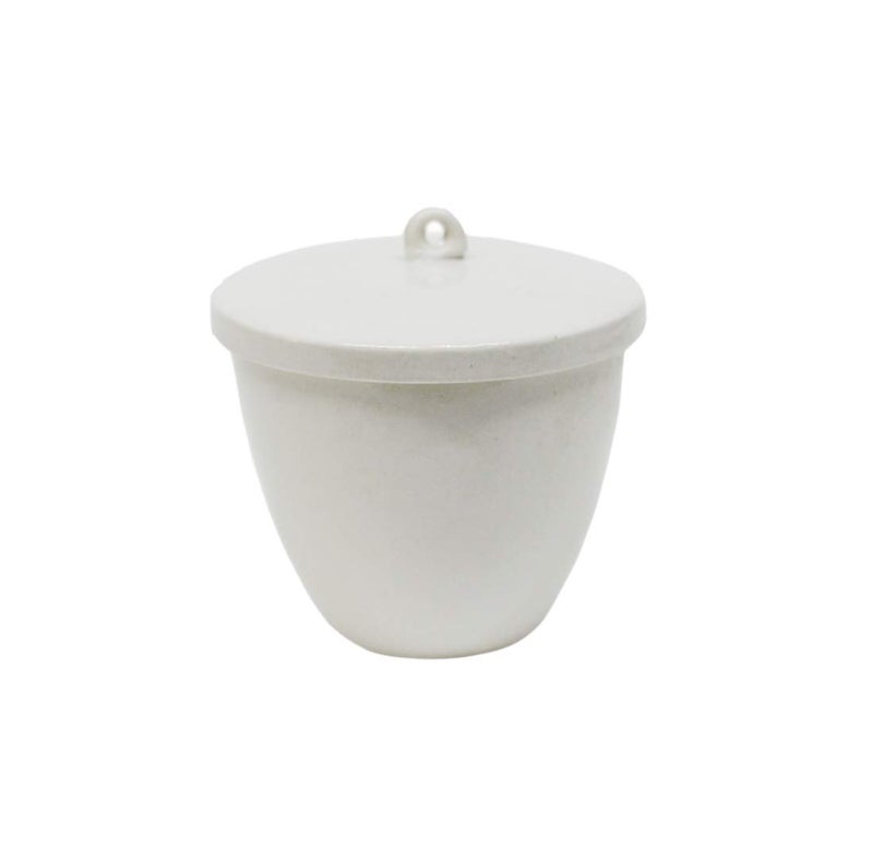 OTOOLWORLD Porcelain Crucible with Lid Cover Lab Crucible (20ml, 30ml, 40ml, 70ml, 100ml, 200ml, 300ml) (300ml) - Image 1