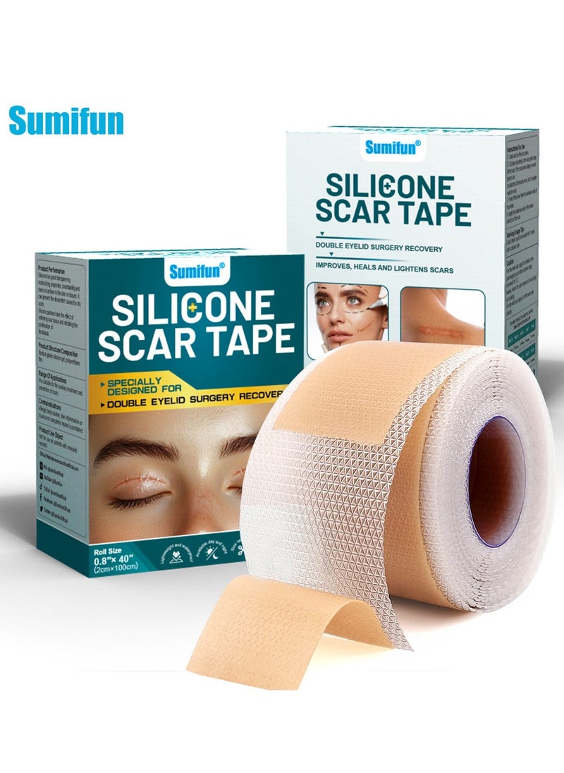Sumifun Wound Repair Scar Patch, Surgical Scar Removal Patch, Sports Trauma Scar Care Patch(2*100cm)  - Image 1