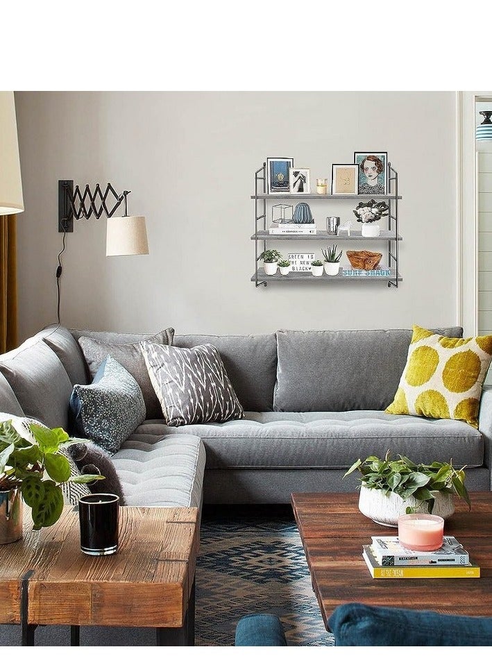 Home Gallery Multiple wall shelf Gray - Image 2