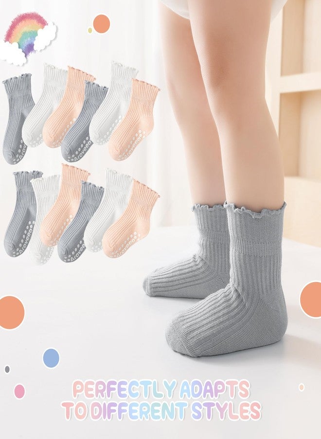Aroveea Toddle Baby Socks Grip Non Slip Socks 12 Pack for Girls - Image 5