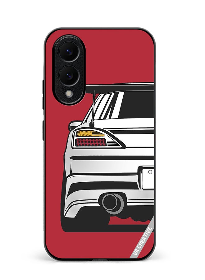 VR CREATIVE Protective Case Cover For Samsung Galaxy S25 Edge Wingie Car Design Multicolour