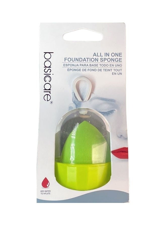 Basicare All In One Foundation Sponge, Assorted