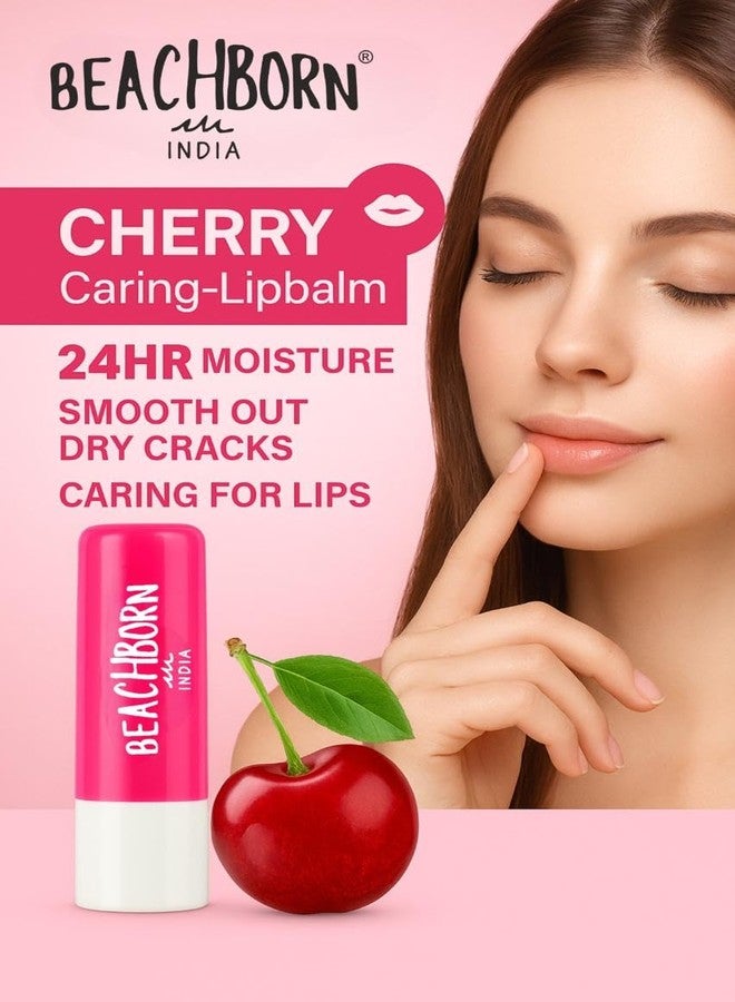 BEACHBORN Cherry Shine 4.2g Lip Balm|24 H Melt in Moisture Formula|Natural Oils|Glossy Finish,4.2 g (Pack of 1) - Image 3