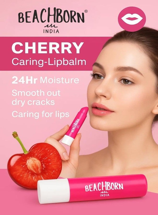 BEACHBORN Cherry Shine 4.2g Lip Balm|24 H Melt in Moisture Formula|Natural Oils|Glossy Finish,4.2 g (Pack of 1) - Image 2