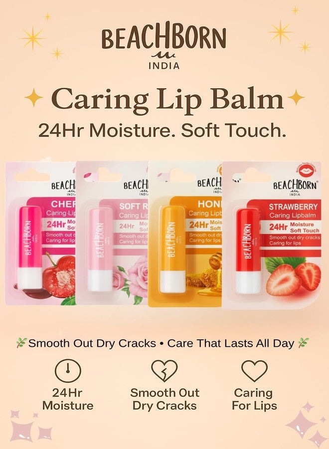 BEACHBORN Cherry Shine 4.2g Lip Balm|24 H Melt in Moisture Formula|Natural Oils|Glossy Finish,4.2 g (Pack of 1) - Image 5